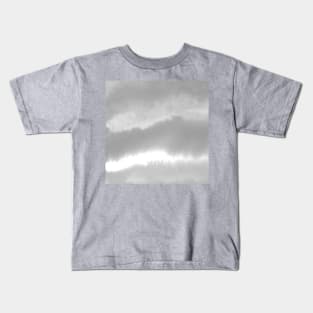 Gray Watercolor Blend Kids T-Shirt